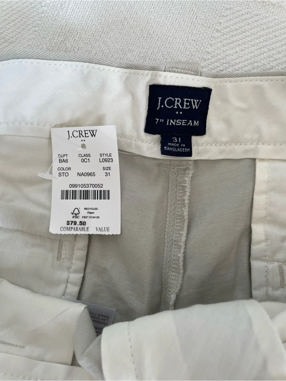 J. Crew Men's Shorts with 7